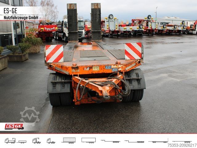 Low loader trailer MÜLLER-MITTELTAL 4-Achs-Tiefladeanhänger