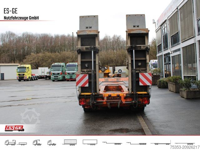 Low loader trailer MÜLLER-MITTELTAL 4-Achs-Tiefladeanhänger