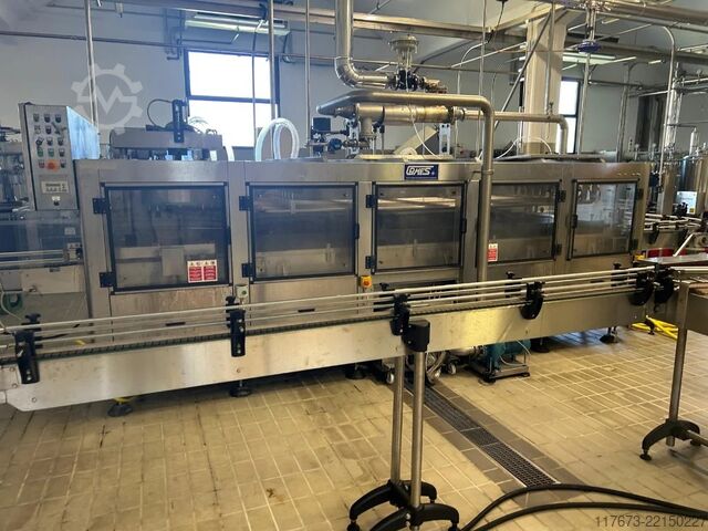 Used Complete Bottling line for vine - glass - 10.000 BPH Cames MASTER TRONIC 40/48/8-8