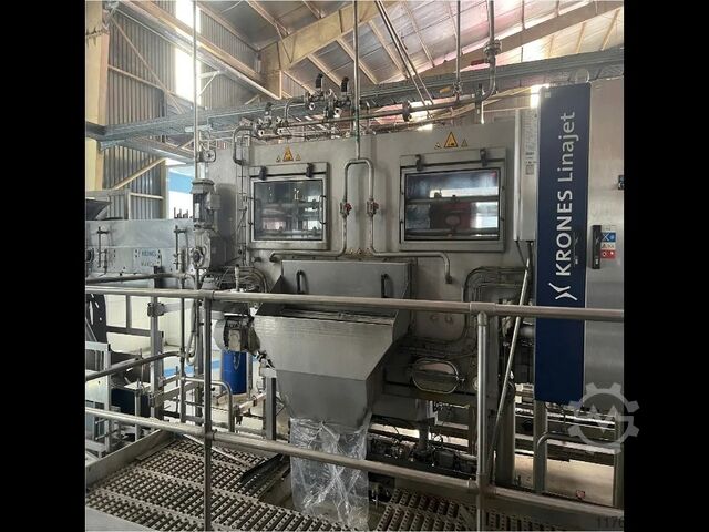 Used KRONES filling glass line for beer 34000 BPH Krones 