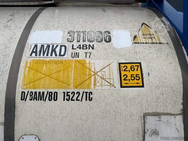 Tank container Van Hool 20FT SWAPBODY 30.800L UN PORTABLE T7  ADR+CSC i...