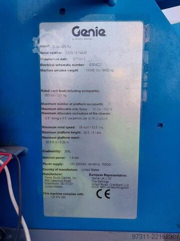 Articulated boom lift Genie Z-30/20N RJ