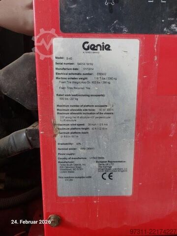 Teleskopbühne Genie S-40