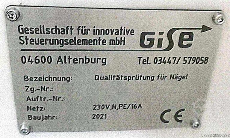 Component Inspection Machine Gise Nägelprüfer