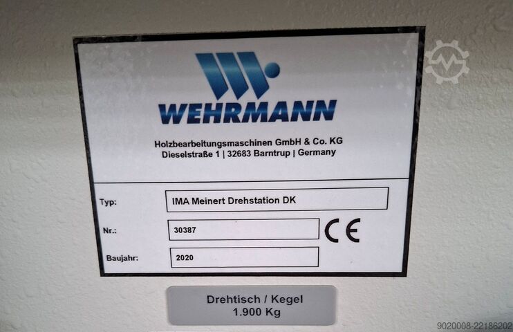 Roller conveyor with turntable Wehrmann IMA Meinert Drehstation DK