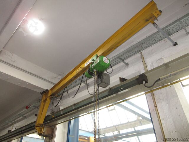Jib crane Stahl Demag Drehkran Hallenkran Kran Wandschwenkkran 3,5m NL 500Kg Kettenzug