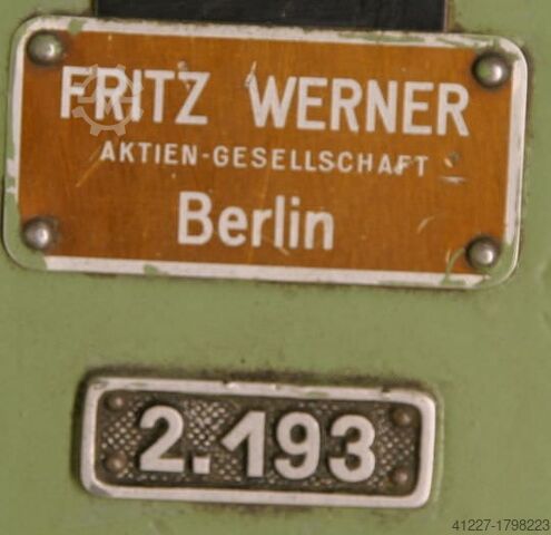 Cutting machine Fritz Werner Durchmeser 180 mm