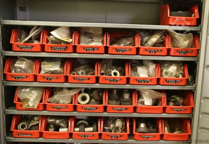 Tool cabinet with drill bushings Niederberger mit Ersatzteilen für Werkzeugbau