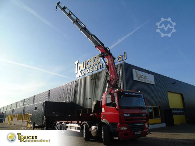 Crane truck DAF CF 85.510 + FASSI 80TON 6x + 8X2 + EURO 5 + REMOTE