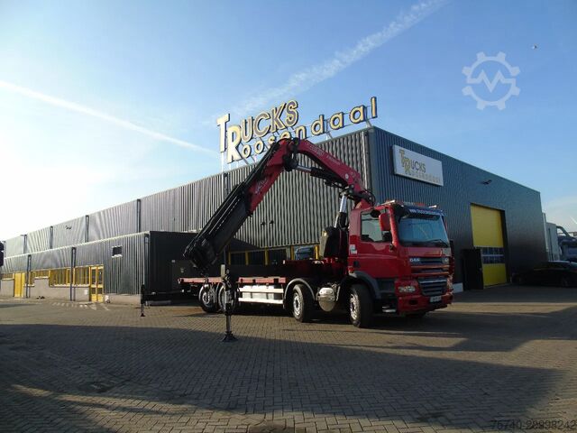 Crane truck DAF CF 85.510 + FASSI 80TON 6x + 8X2 + EURO 5 + REMOTE