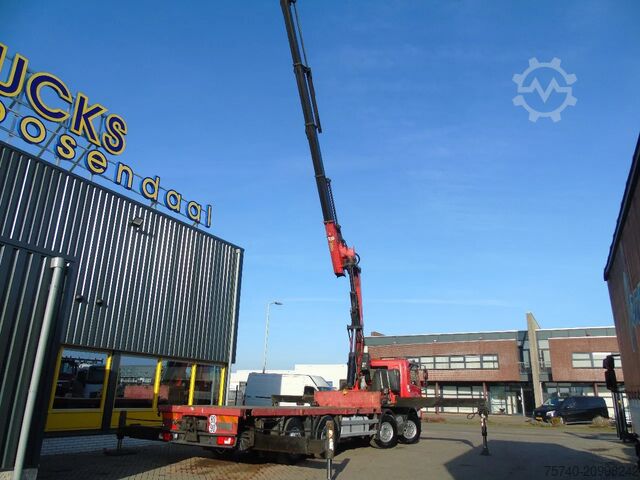Crane truck DAF CF 85.510 + FASSI 80TON 6x + 8X2 + EURO 5 + REMOTE