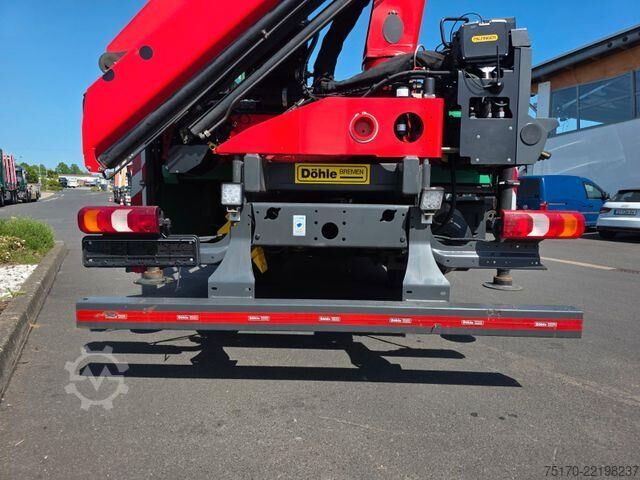 Platform trailer Mercedes-Benz Atego 1324 L Glasreff Palfinger PK 12.501 Funk