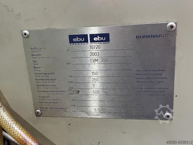 Eccentric stamping automatic with NC roller feeder EBU; double-column - eccentric press, production  HAULICK + ROOS RVD 125
