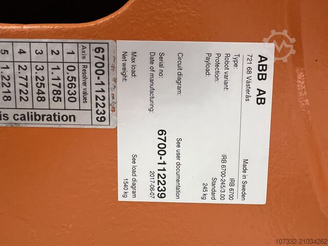  ABB IRB 6700-245/3.00