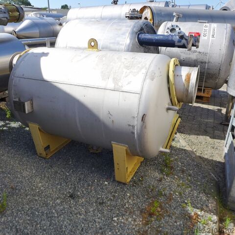 1260 Liter Vakuumbehälter aus V2A  9156