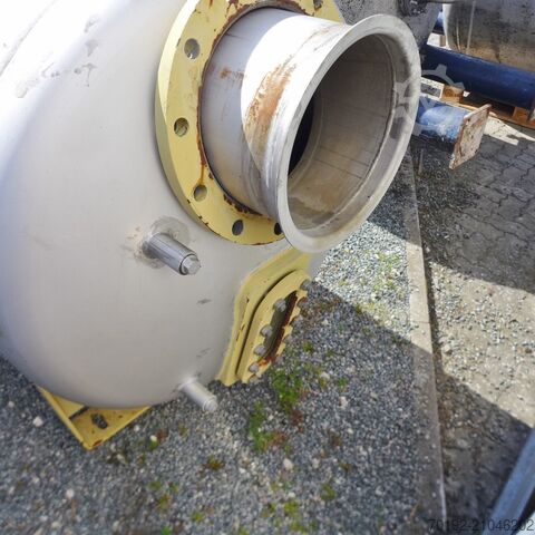 1260 Liter Vakuumbehälter aus V2A  9156