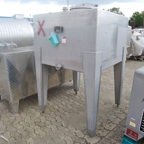 1100 Liter Rechteckbehälter aus V4A ASCA Apparate Behälterbau 9152