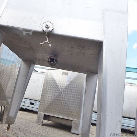 1100 Liter Rechteckbehälter aus V4A ASCA Apparate Behälterbau 9152