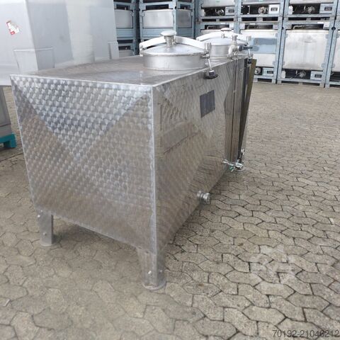 1800 Liter Doppelkammer-Behälter aus V2A  9150