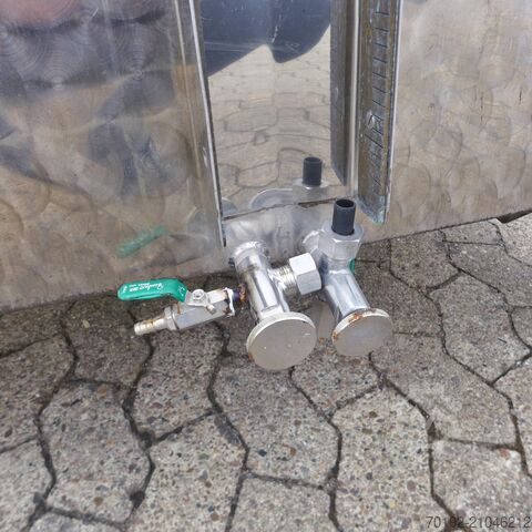 1800 Liter Doppelkammer-Behälter aus V2A  9150