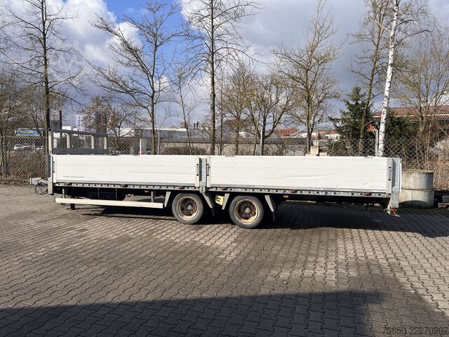 Anhänger mit offener Pritsche Humbaur HBTZ 137224  14,4 t Tandem- Pritschenanhänger- Tieflader