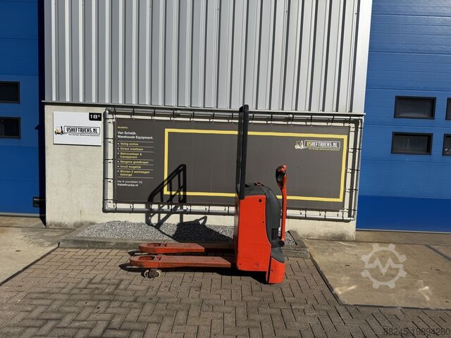 Elektrischer Palettenhubwagen Linde T18, Baujahr 2010, Referenznummer VS-22323, mit Fruchtregal LINDE T18