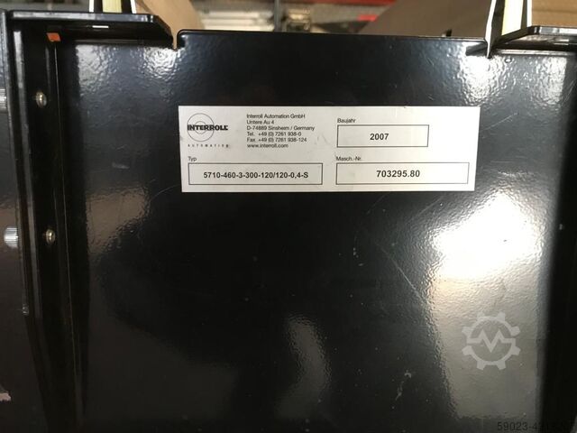 Inward transfer Outward transfer Stroke converter RM Interroll 5710-460-3-300-120/120-0,4-5