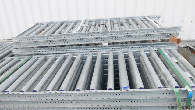 Palettenförderband /Rollenbahn + Antrieb Langhammer 