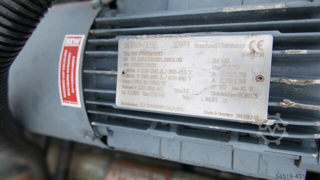 Palettenförderband /Rollenbahn + Antrieb Langhammer 