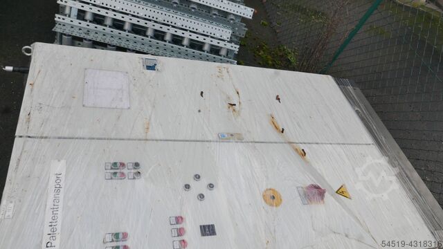 Palettenförderband /Rollenbahn + Antrieb Langhammer 