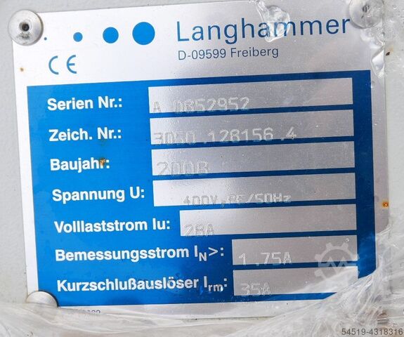 Palettenförderband /Rollenbahn + Antrieb Langhammer 