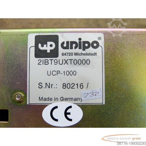 Component Unipo UCP-1000 Bedienpanel 2IBT9UXT0000 SN: 80216/732