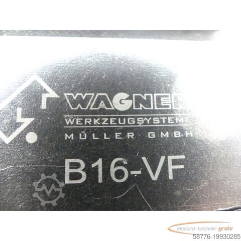 Component  Wagner Werkzeugsysthem B16-VF Tangential Werkzeug Gewinde Rollenkopf 002/003