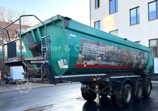 Kipper Auflieger KEMPF Stahlmulde, Liftachse, Rollplane, MB Achsen