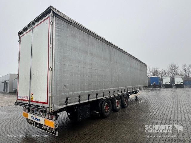 Auflieger mit Pritsche & Plane Krone Curtainsider Mega