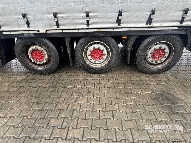 Auflieger mit Pritsche & Plane Krone Curtainsider Mega