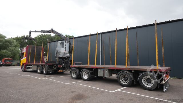 Kranwagen Scania R 580 V8 6X4 LOGTRANSPORT COMBI WITH KESLA 2112...