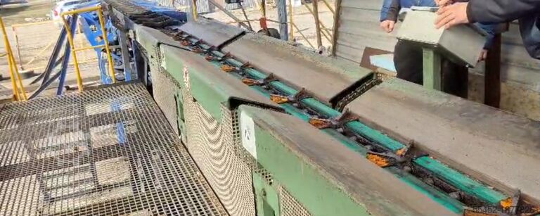Log turning conveyor Germany 