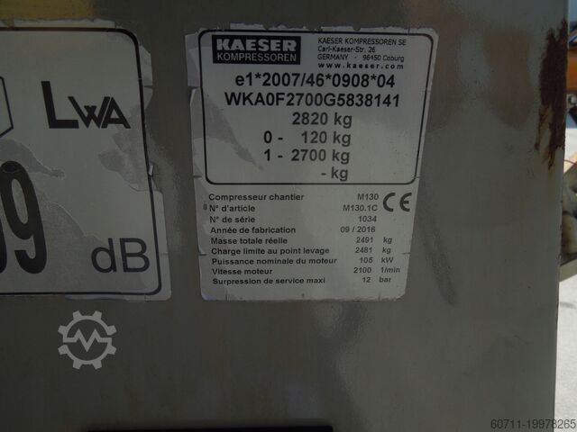 Screw compressor KAESER M130
