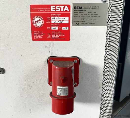 Stationary exhaust system ESTA Filtower L-100