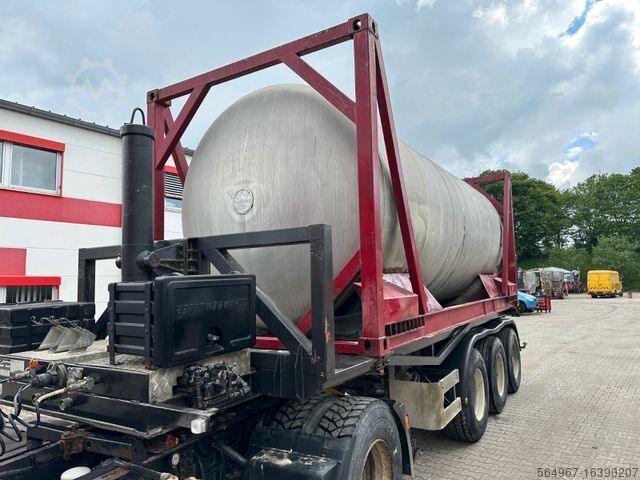 Tanker semitrailer SCHMIDT CKSA 10/22-20 Containerkippchassis Tank