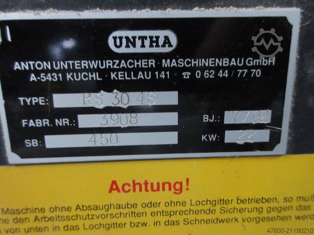 Schredder 4 Wellenschredder Hächsler Untha Zerkleinerer RS30 4S Shredder Rotorschere Zerkleinerer Vorschredder