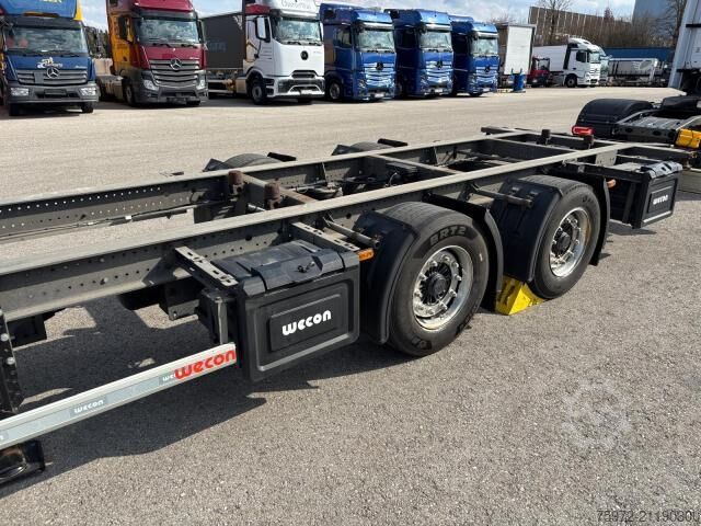 Open trailer with tarp Wecon WECON AWZ 218 Zentralachse