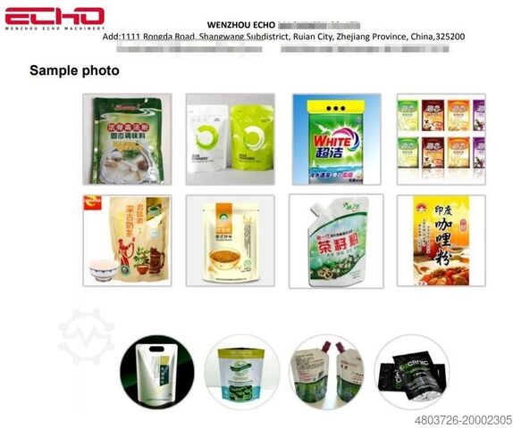 Automatic rotary packaging machine WENZHOU ECHO MACHINERY CO.,LTD MR8-260RF ROTRAY FILL-SEAL PACKAGINGMACH