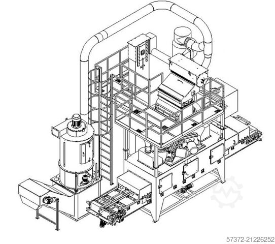 Strahlanlage Rösler RBD 600-2/4 / RF 550 NS