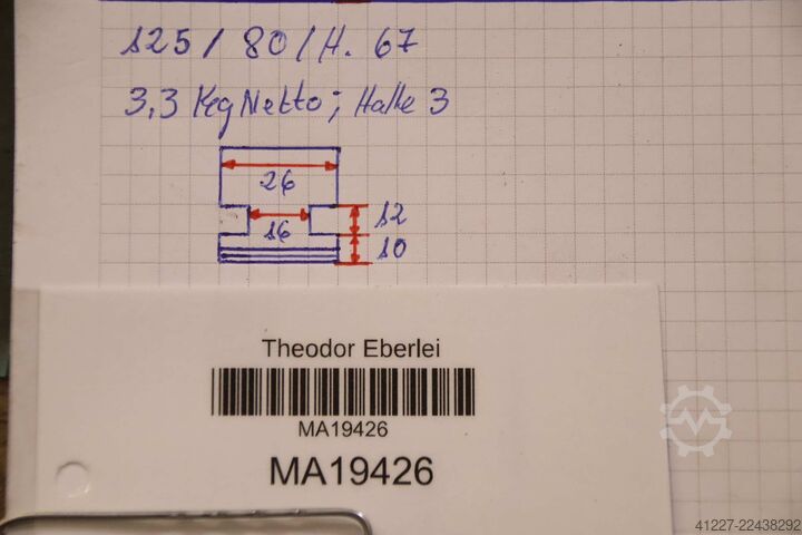 Wechselbacken unbekannt Breite 26 mm
