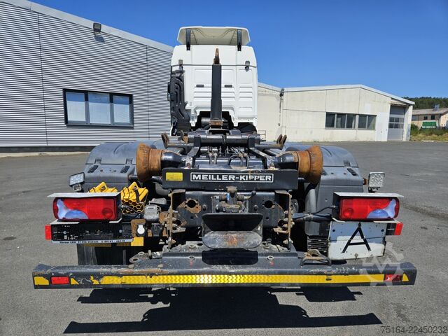 Roll-off tipper truck MAN TGX 26.460 BL 6x2 Nachlauflenkachse