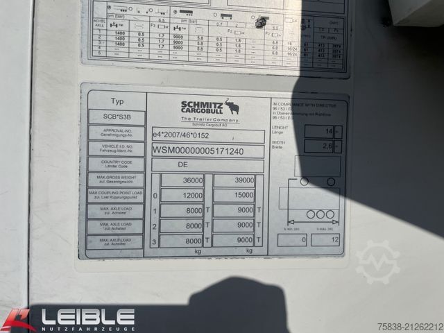 Kühlauflieger SCHMITZ CARGOBULL SKO 24*Doppelstock*Blumenbreit*Liftachse*