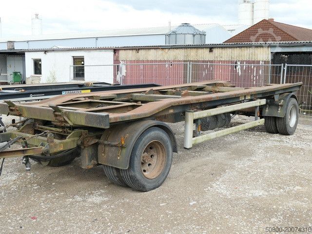 Abrollanhänger HÜFFERMANN HKA 18.70, Außenroller, Zwillingsreifen, BPW