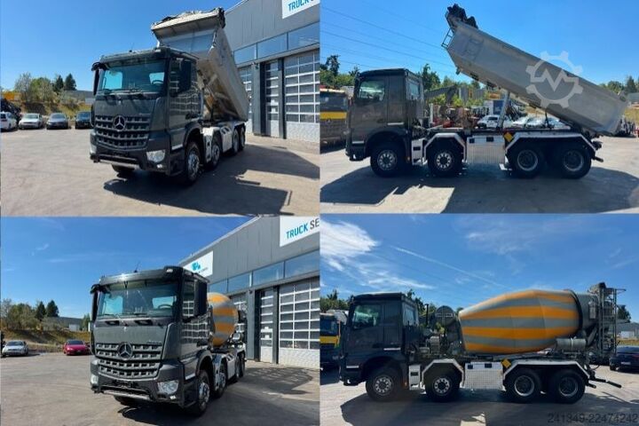 Tipper truck MERCEDES-BENZ Arocs 4148 8x4 SWS Kipper/Mischer